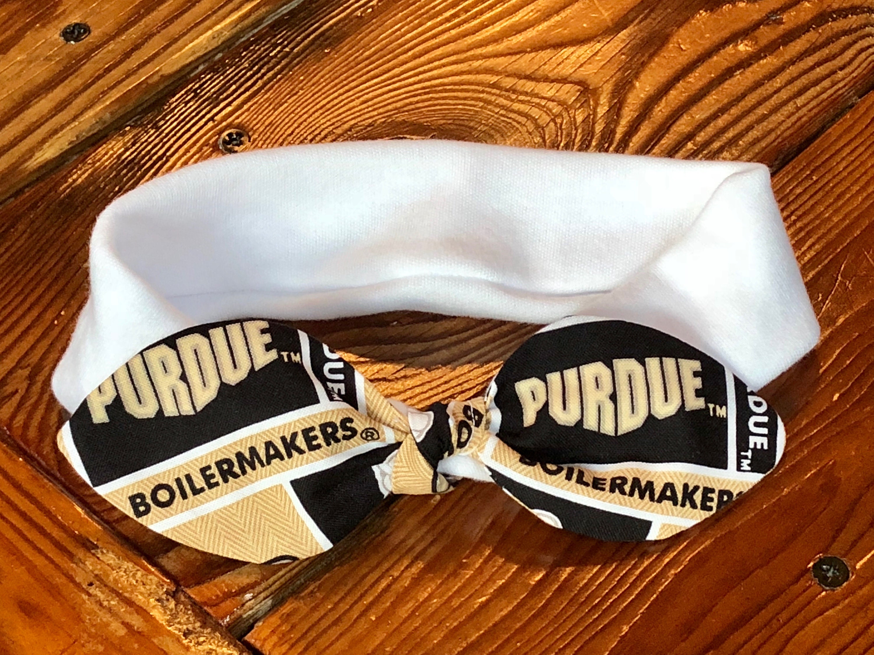 Men's Black Purdue Boilermakers Oxford Bow Tie