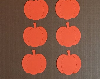 Set of 6 Scrapbooking Pumpkin Diecuts. Pumpkin Tags. Fall Scrapbook Accessories. Halloween Diecuts. Pumpkin Die Cuts. Halloween Paper Pieces