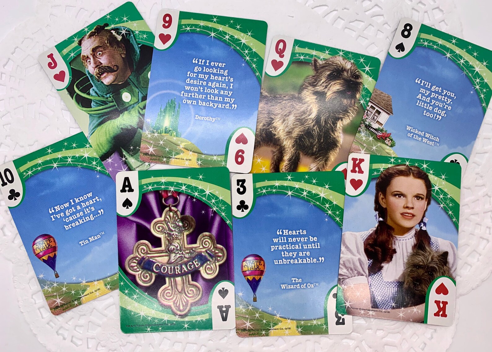 Set of 3 Individual Wizard of Oz Playing Cards. Movie Etsy