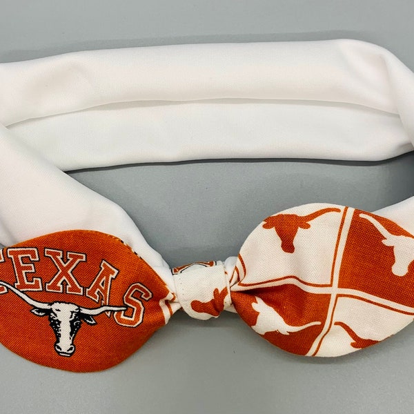 University of Texas Longhorns Stretch Cheer Headband. Baby Headband. Baby Bow. Football Headband. Longhorns Hair Accessory. Teen Gift. Texas