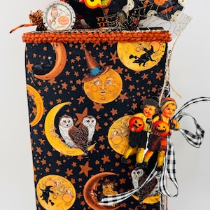 OWL Fall/Halloween Junk Journal. Notebook. Planner. Scrapbook. Diary. Papercraft. Glue Book. Smash Book. Travelers Notebook.