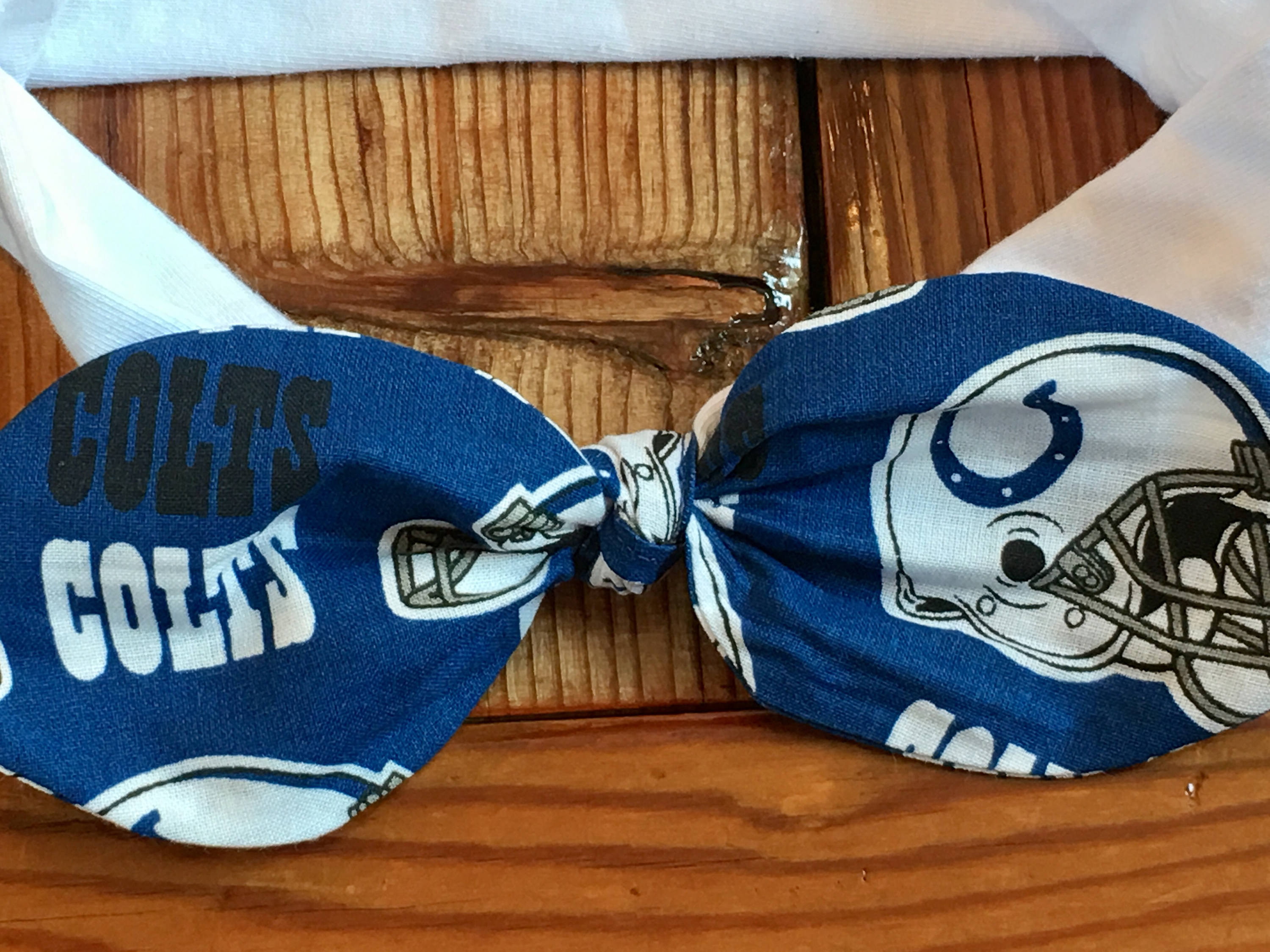 Indianapolis Colts Elastic Headband. Baby Headband. Baby Bow. Etsy