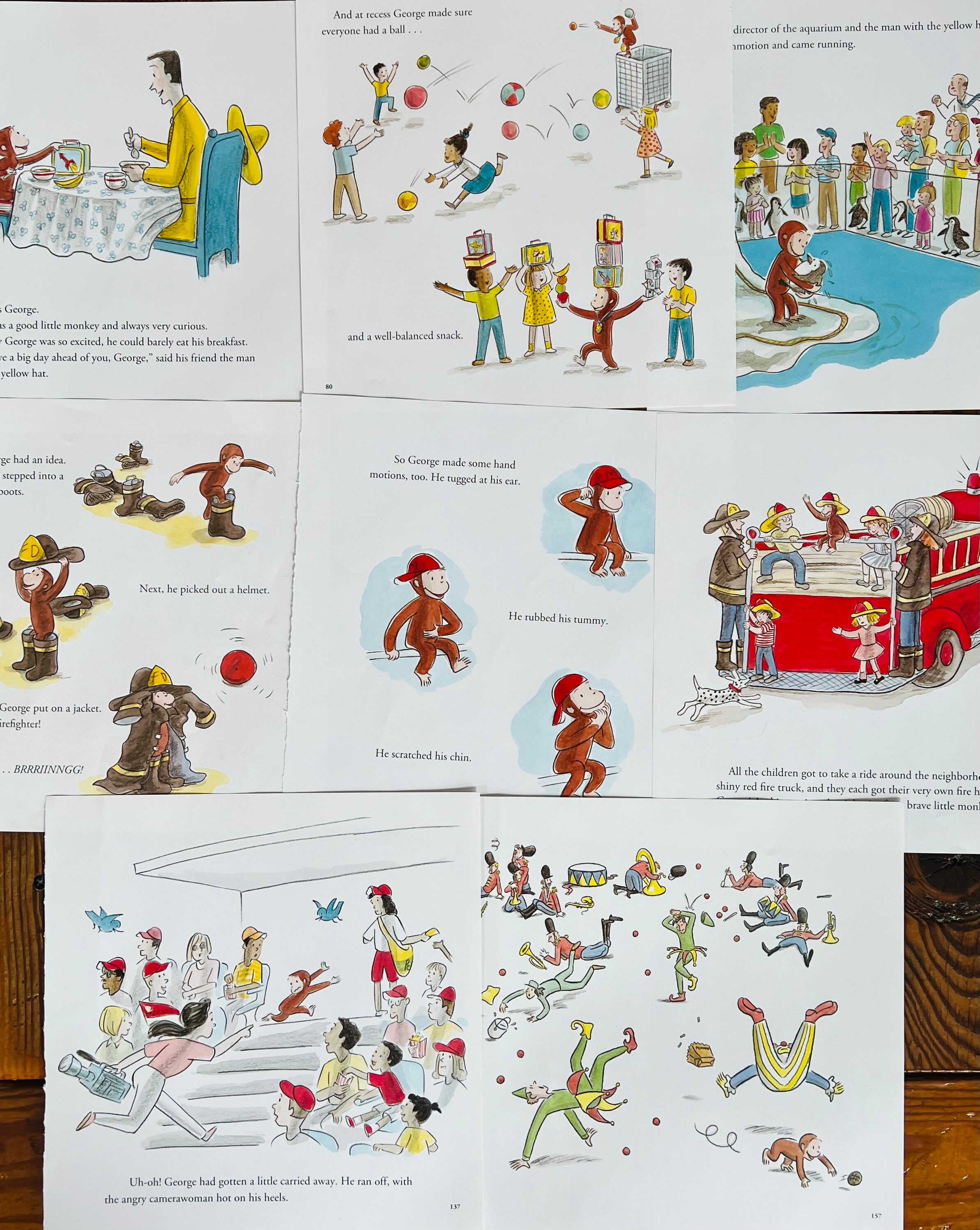 Curious George Book Pages 2500x1666
