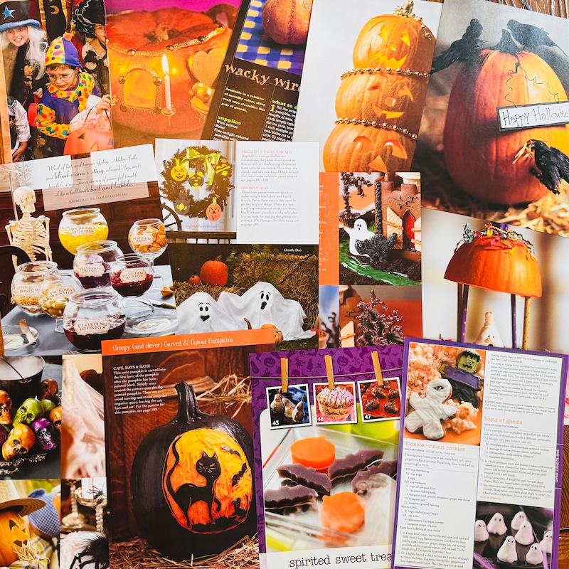 Halloween Magazine Pages Etsy
