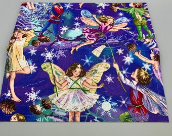 Fairy Fabric Envelope. Garden Junk Journal Envelope. Fabric Planner Insert. Ephemera Envelope. Wallet. Billfold. Memory Keeper.