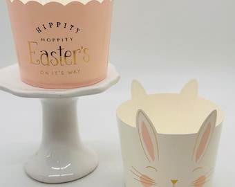 Set of 6 Easter Baking Cups. Paper Cupcake Holders. Muffin Container. Candy Container. Party Supplies. Gift Holders. Snack Cups