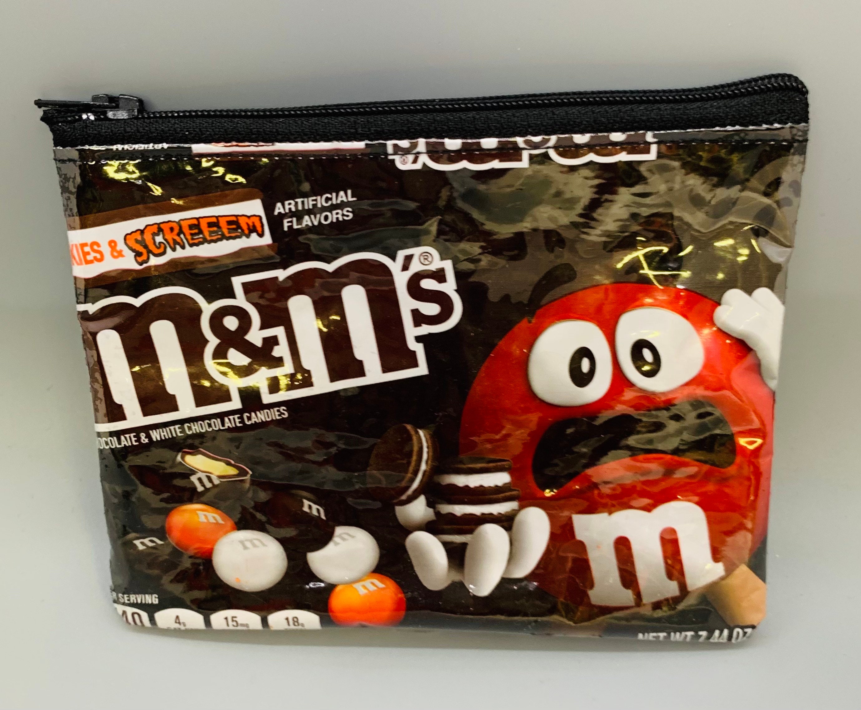 Halloween M&m's Vinyl Bag. Recycled Bag. Vinyl Purse. 