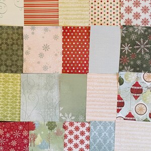 Country Christmas Paper Pack, Patterned Paper, Junk Journal, Mixed Media Scraps, Patterned Cardstock,Scrapbooking Paper. Xmas Ephemera Packs