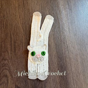 handmade crochet cat bookmark, applique, gift, book accessaries