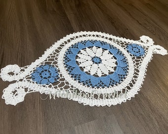 handmade crochet table runner, home decor, unique