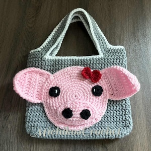 handmade crochet bag, purse, totes, piggy bag, animal unique
