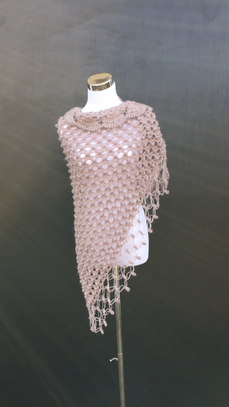 blush shawl for wedding