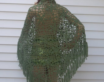 Bridal Green Shawl, shrug, Winter Shawl shrug, bridal shawl,wedding shawl ,accessories,bridal cover up, bridesmaids shawl,crochet shawl