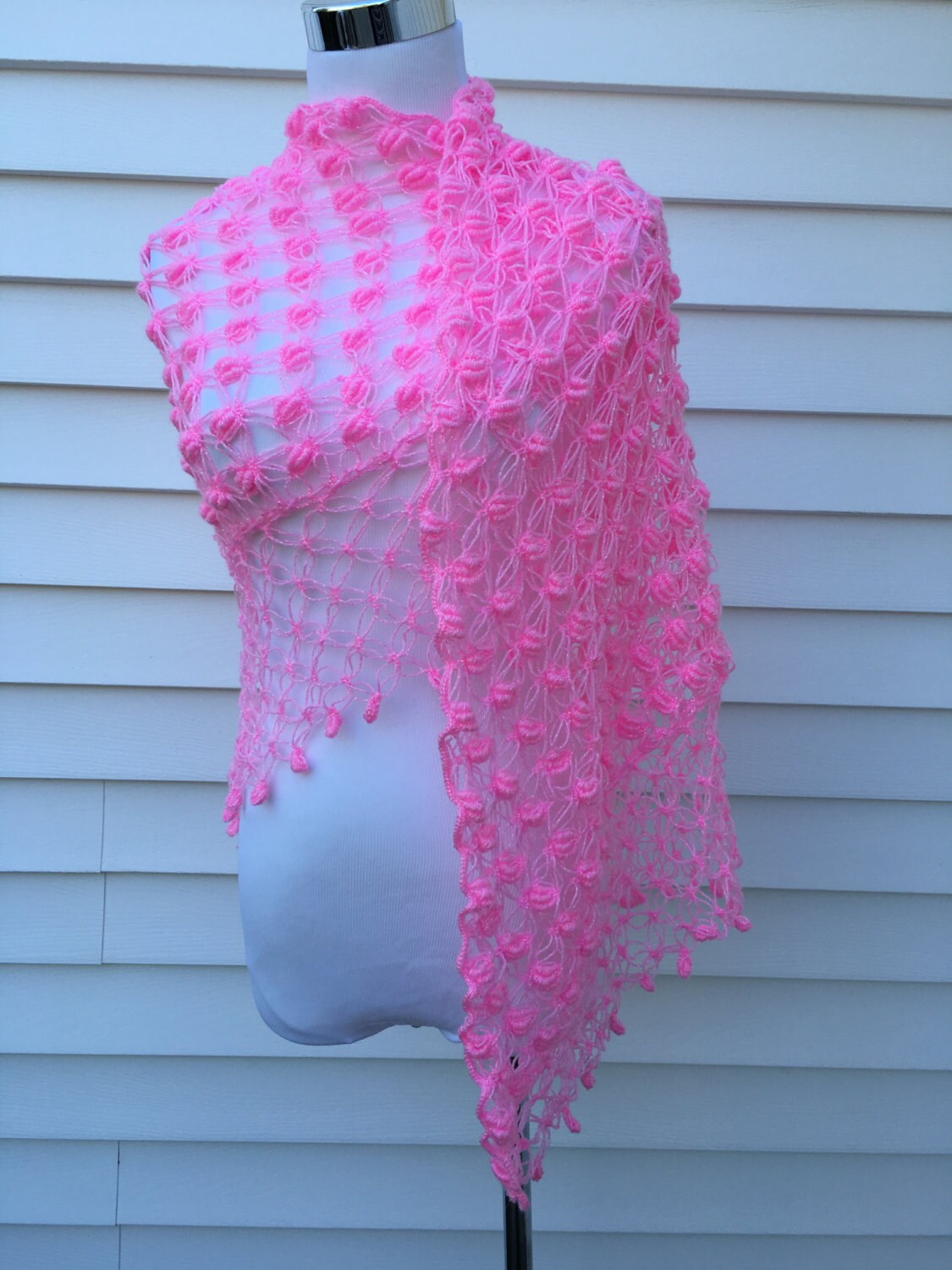 blush colored shawl