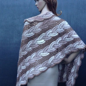 Crochet Cappuccino Color Shawl,Bridal Cover Up,Shrug,Fall Shawl,Soulder Shawl,Women Accessories,WinterWedding Shawl,Crochet Shawl