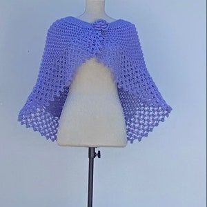 Bridal Lilac Shawl, Bridal bolero, Wedding bolero, shawl, shrug, Crochet Shawl, Winter Wedding cover ups,