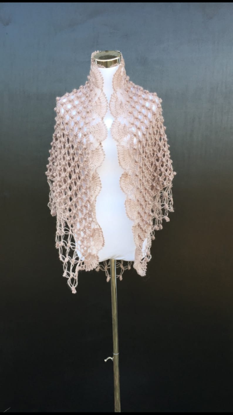 blush shawl for wedding