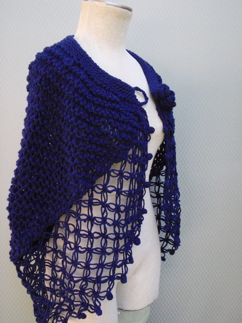 Wedding ShawlBridal Soft Navy blue shawl Bridal Shurg Etsy