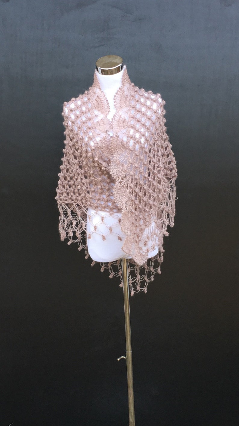 blush shawl for wedding