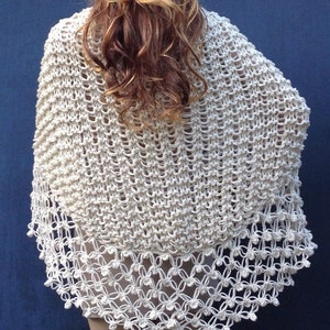 Off White Shawl, Bridal Bolero, Wedding Bolero,Shrug,Crochet and Knit Shawl, Winter Wedding Cover Ups,Fall Wedding Shawl,Women Shawl