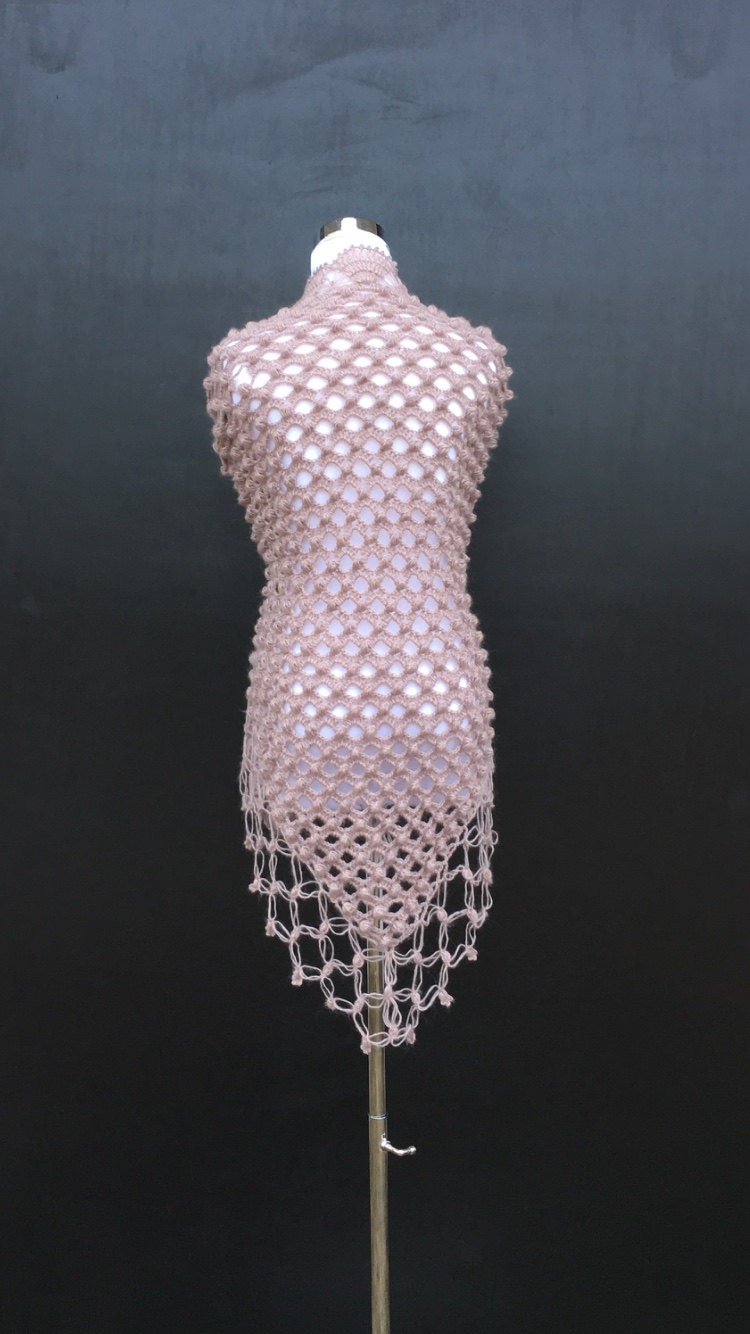 blush colored shawl