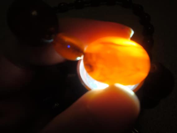 Vintage 30" Translucent Marbled Cherry Bakelite N… - image 8