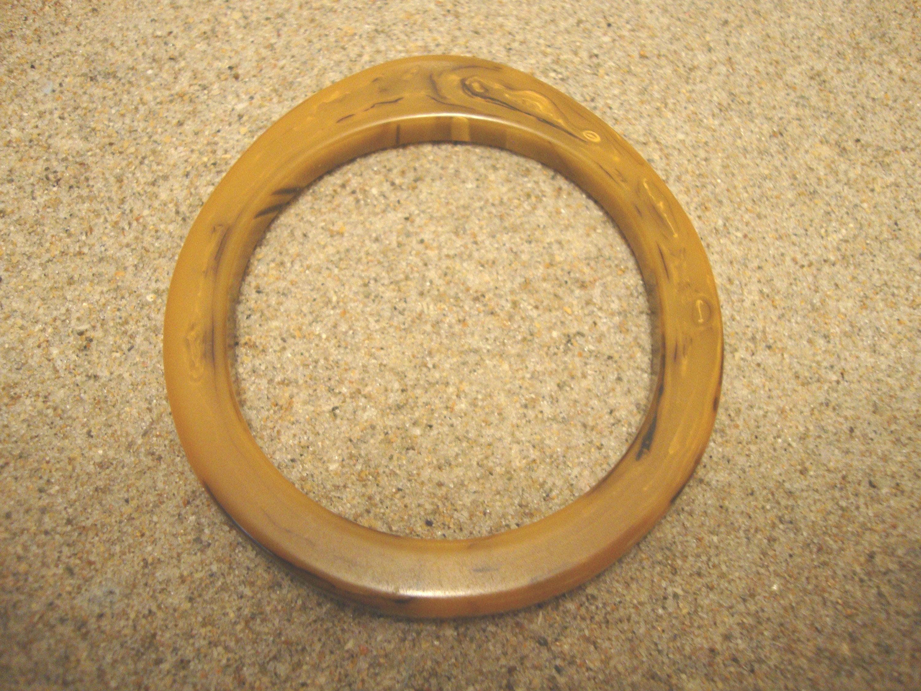 Vintage 1/4" Bakelite Bracelet! Marbled Colors; Cool 1950's Asymmetrical Shape!!