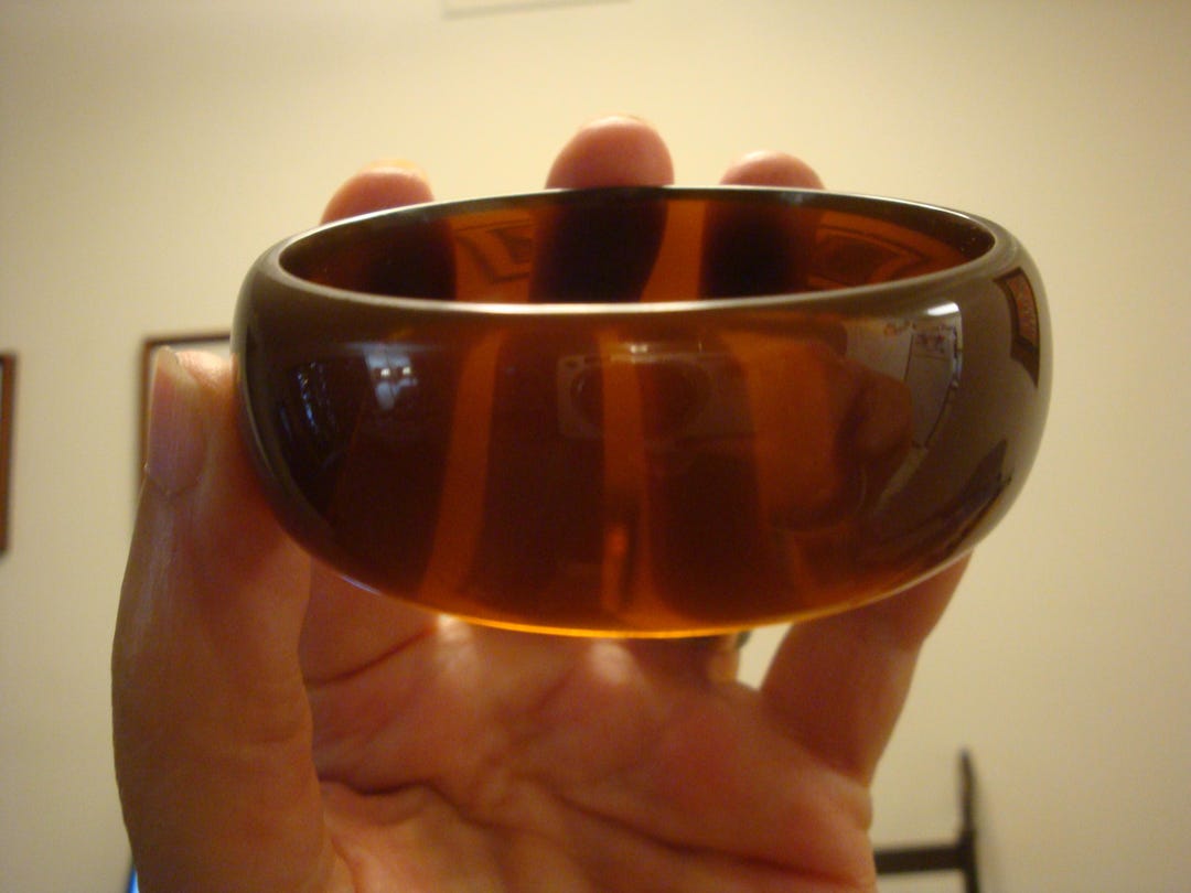 Translucent Copper Restored Translucent Copper Bakelite Bangle Bracelet - 7/8 Inch! - Etsy