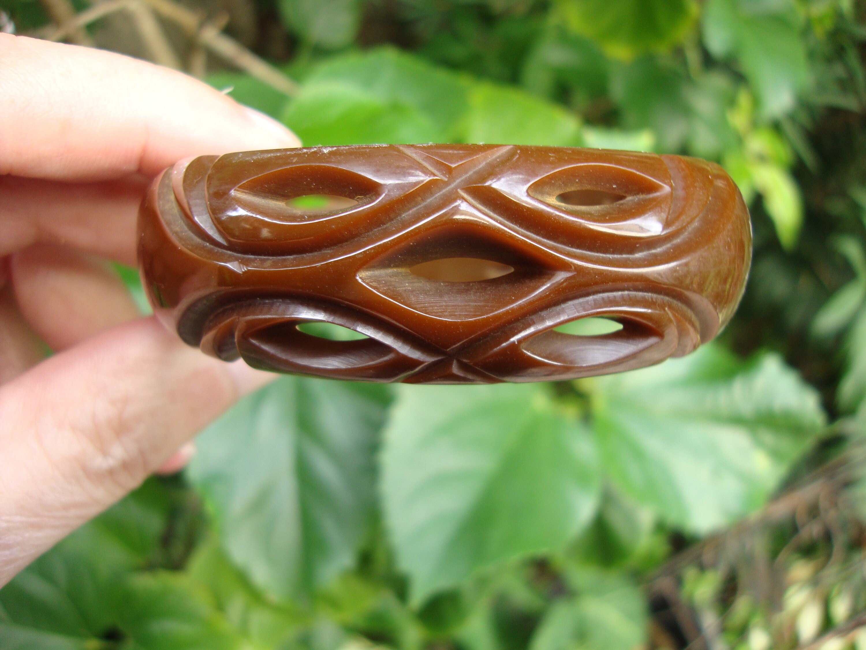 ヴィンテージ 7/8 インチ チョコレート ブラウン ベークライト