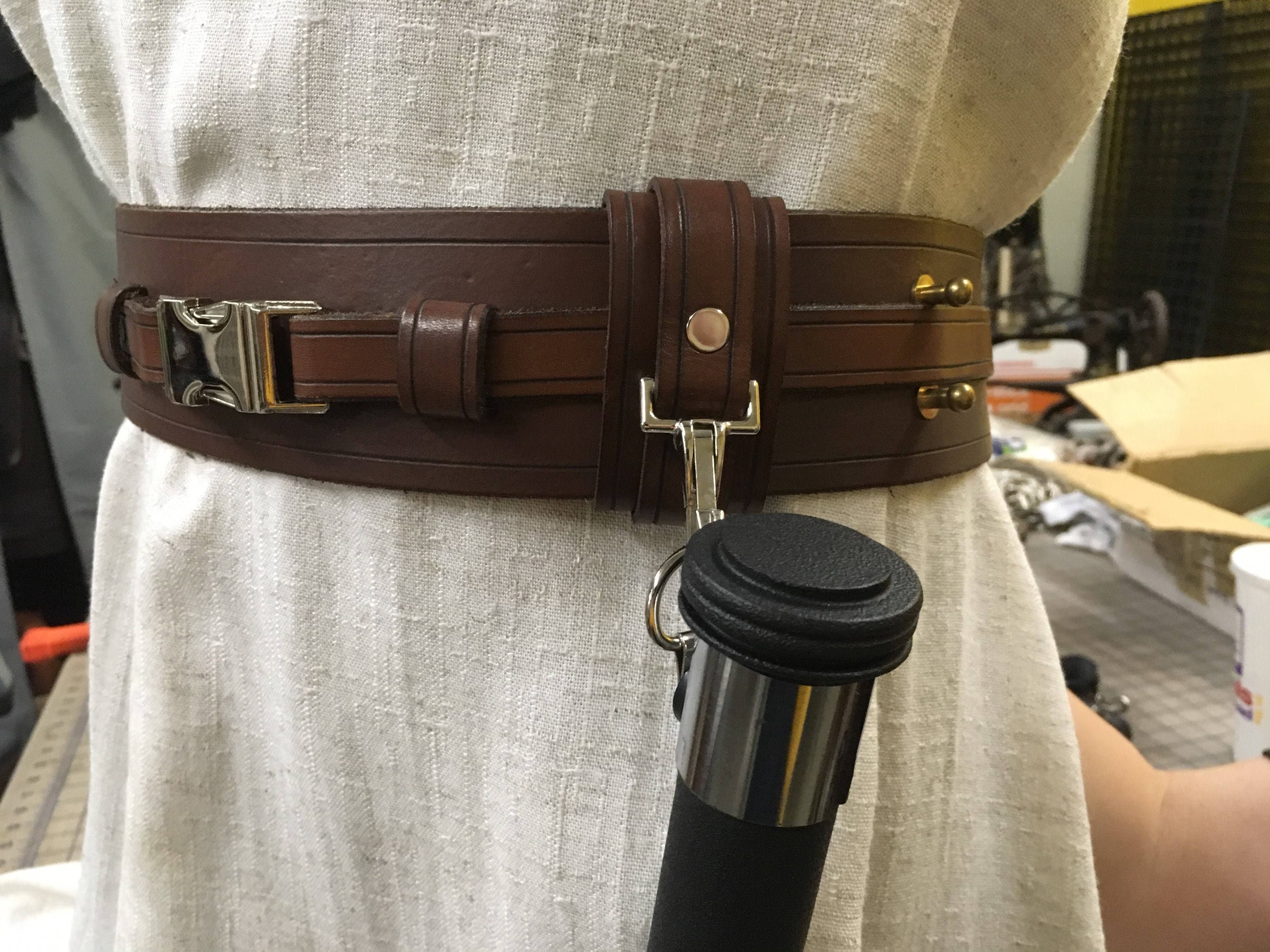 Jedi Lightsaber Clip Leather Etsy