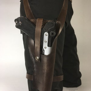Jyn Erso holster, weathered, Star Wars Rogue One, science fiction gunbelt