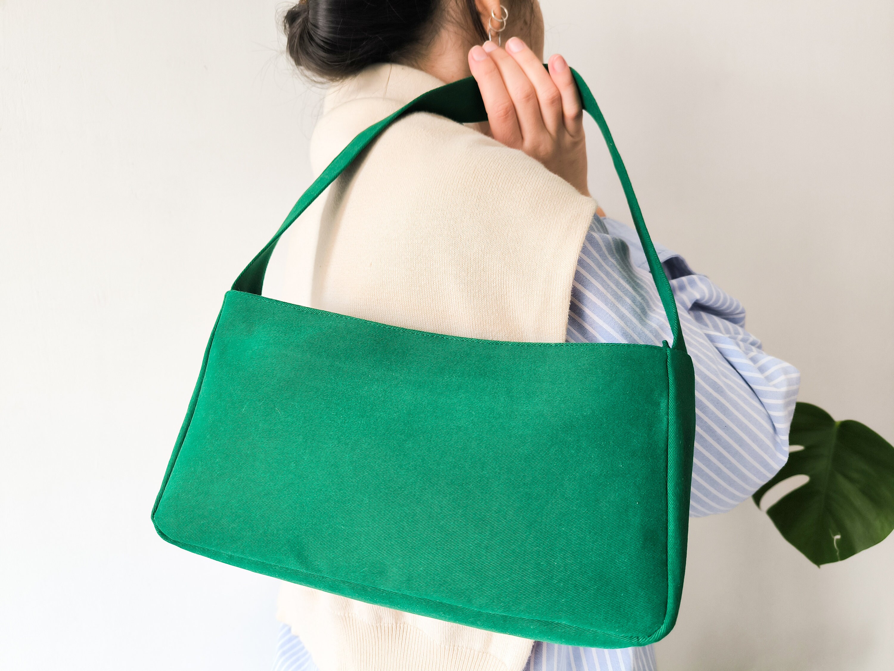Green baguette bag hotsell