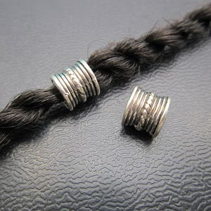 1PC Antique silver Dreadlock beads dread Hair Braid Jewelry Beard Beads Accessories 4.5mm hole