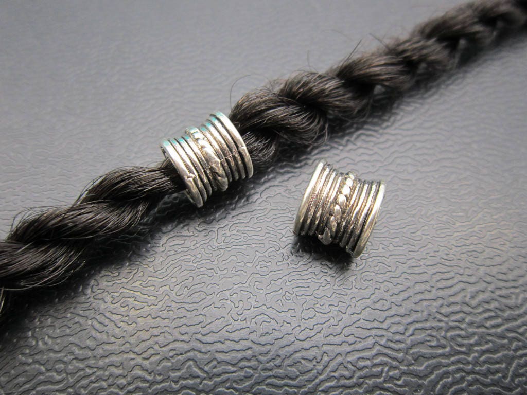 1PC Antique silver Dreadlock beads dread Hair Braid Jewelry Etsy