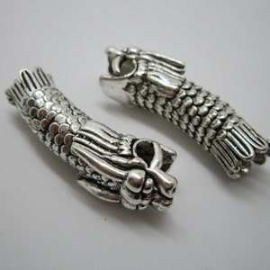 1PC Dragon Antique silver Dreadlock beads dread JewelryMaking Accessories 7mm hole