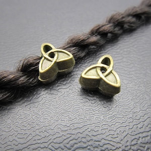 5PCS Antique Brass Dreadlock beads dread Jewelry Making Accessories 5mm hole