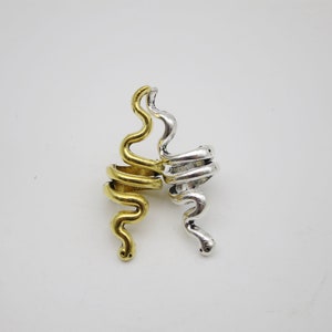5PCS Antique golden silver snake Dreadlock beads dread JewelryMaking Accessories 5.5mm hole