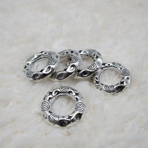 5PCS Ancient silver Dreadlock beads dread Jewelry Making Accessories 7.2mm hole