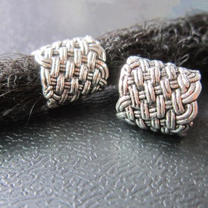 1PC Antique silver Dreadlock beads dread Jewelry Making Accessories 9mm hole