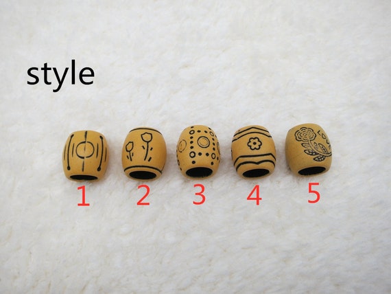 40 Micro Gold Dreadlock Beads - Dread Cuffs Hair Beads 4mm Hole (3/16 Inch)  & FREE Stainless Steel Dread Ring 4mm