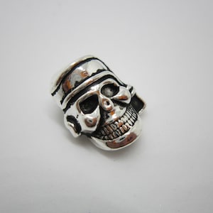 1PC Silver skull Dreadlock beads dread Hair Braid Jewelry Beard Beads Accessories 5.2mm hole