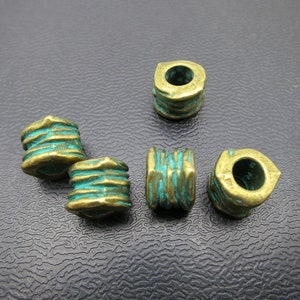 1 PC Antique bronze dread beads Dreadlock hair Jewelry Making Accessories 5.7mm hole