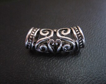 2PCS  Silver Dreadlock beads dread dread Making Jewelry Accessories 7mm hole