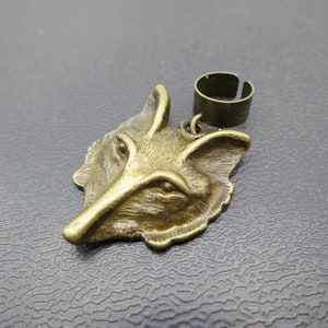 1pc Antique Brass DIY dreadlock Beads accessory dread hair braid adjustable cuff clip 8mm hole
