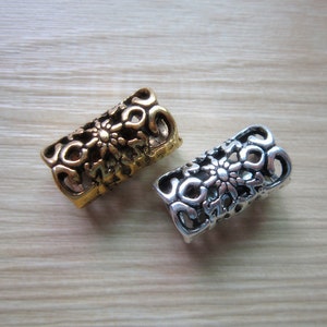 1PC Antique gold Dreadlock beads dread JewelryMaking Accessories 9.5mm hole