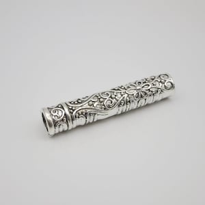 1PC Antique silver long Dreadlock beads dread Hair Braid Jewelry Beard Beads Accessories 5.8mm hole