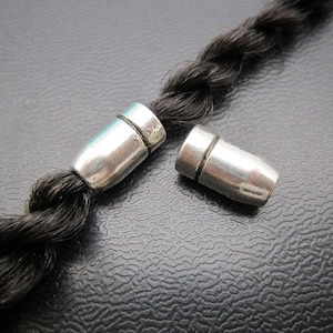 2pcs small hole Antique silver Dreadlock beads dread Hair Braid Jewelry Beard Beads Accessories 3.7mm hole