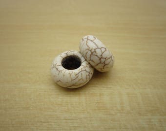 2PCS stone beads Dreadlock beads dread JewelryMaking Accessories 5.5mm hole