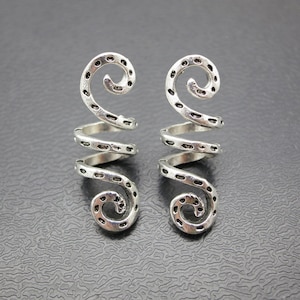 5PCS Silver Dreadlock beads dread Hair Braid Jewelry Accessories 7.1mm hole