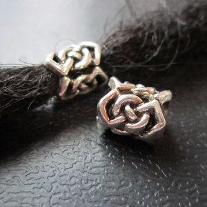 5 PCS Prata Dreadlock contas dread Jóias Fazendo Acessórios 5mm buraco